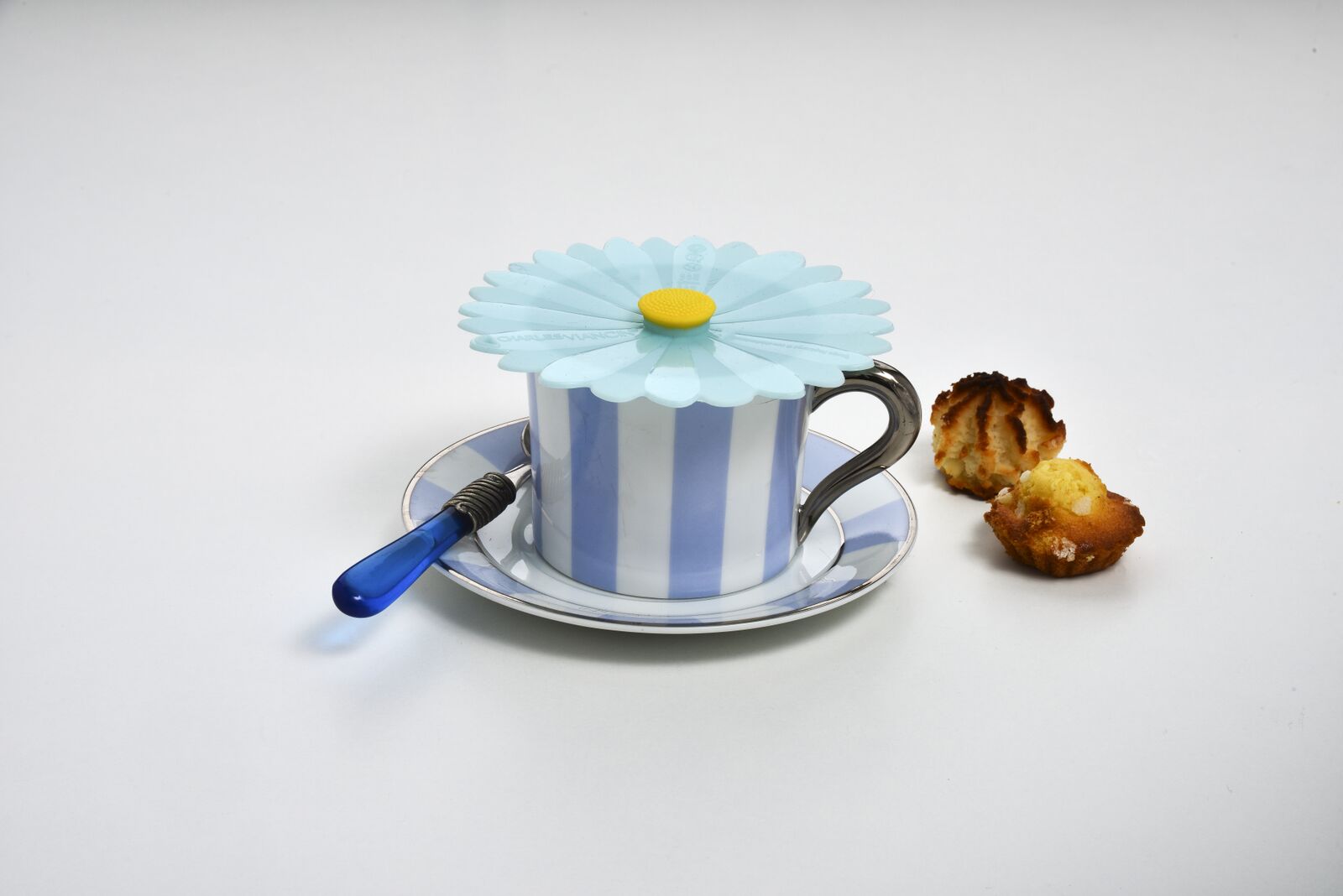 Daisy Aqua - Drink and Tin Can Covers (Set of 2)