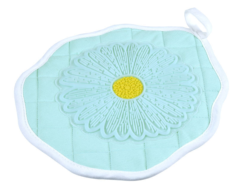 Daisy Aqua - Pot Holder