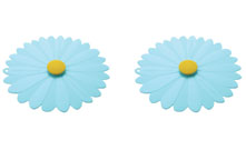 Daisy Aqua - Drink and Tin Can Covers (Set of 2)